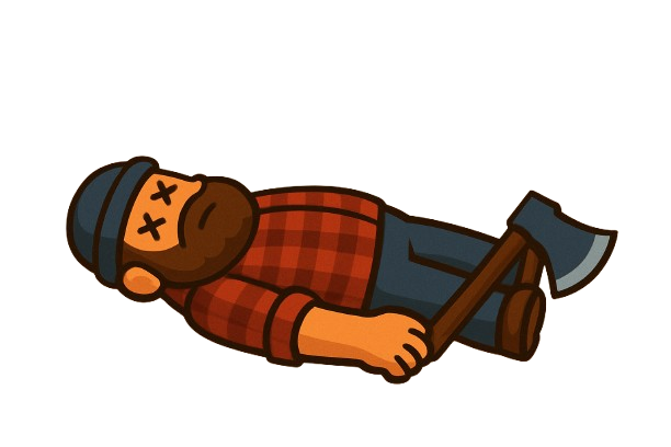 Dead man cartoon